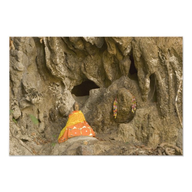 Asien, Thailand, Mae Hong Son, Buddha Bilder Fototryck (Framsidan)