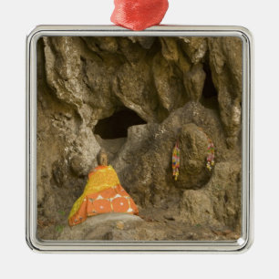 Asien, Thailand, Mae Hong Son, Buddha Bilder Julgransprydnad Metall