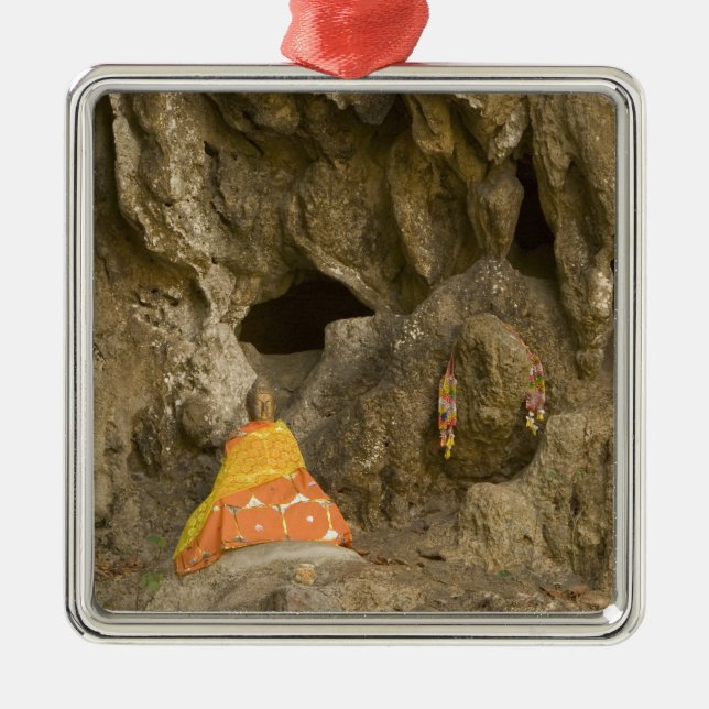 Asien, Thailand, Mae Hong Son, Buddha Bilder Julgransprydnad Metall (Framsidan)