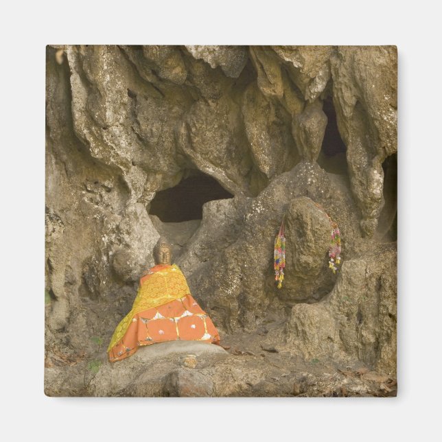 Asien, Thailand, Mae Hong Son, Buddha-bilder Magnet (Framsidan)