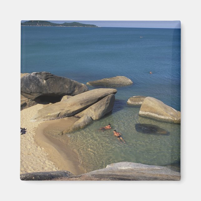 Asien, Thailand, Samui. Strand Magnet (Framsidan)