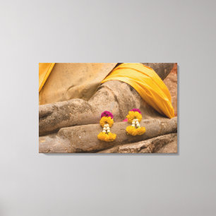 Asien, Thailand, Siam, Buddha i Ayutthaya Canvastryck