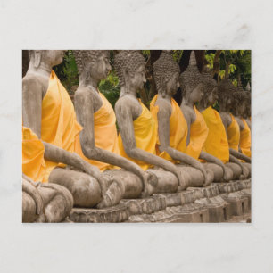 Asien, Thailand, Siam, Buddhas i Ayutthaya Vykort