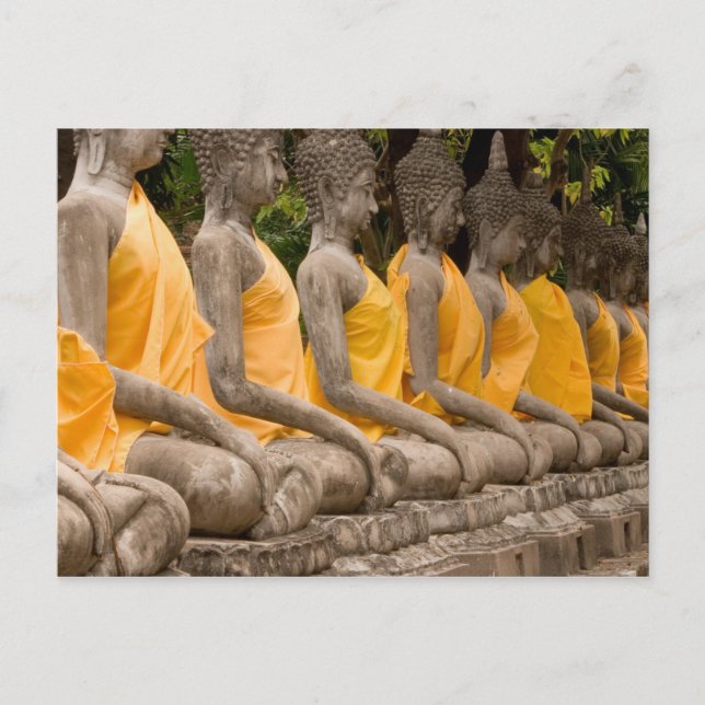 Asien, Thailand, Siam, Buddhas i Ayutthaya Vykort (Framsida)