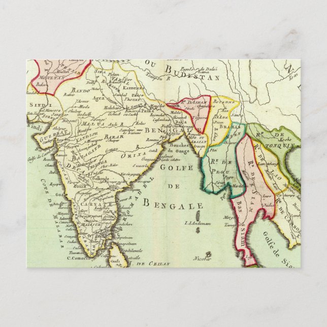 Asien, Thailand Vykort (Framsida)