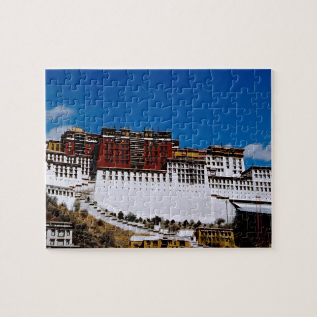 Asien, Tibet, Lhasa, Potala Palace aka Röd 2 Pussel (Horisontell)