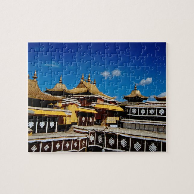 Asien, Tibet, Lhasa, Potala Palace aka Röd Pussel (Horisontell)