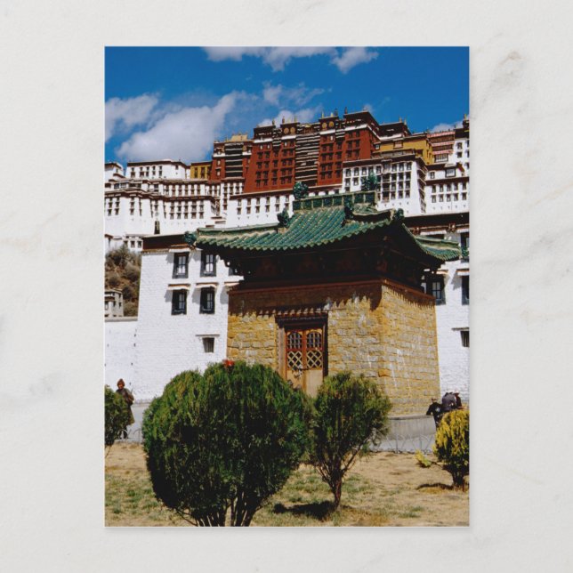 Asien, Tibet, Lhasa, Potala Palace aka Röd Vykort (Framsida)