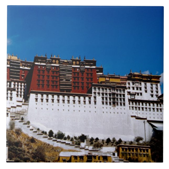 Asien, Tibet, Lhasa, Potala Palace aka Röda 2 Kakelplatta (Framsidan)