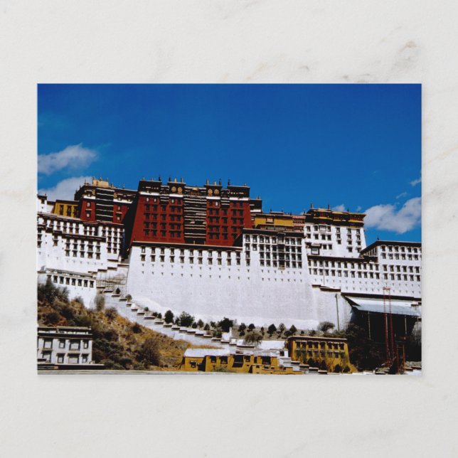 Asien, Tibet, Lhasa, Potala Palace alias Red 2 Vykort (Framsida)