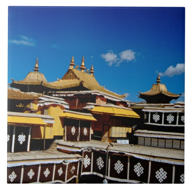 Asien, Tibet, Lhasa, Potala Palace alias Red Kakelplatta (Framsidan)