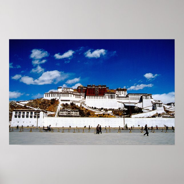 Asien, Tibet, Lhasa, Potala Palace. UNECSO Poster (Framsidan)
