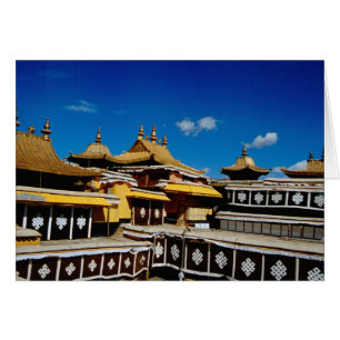 Asien, Tibet, Lhasa, Potala-palatset aka Rött Hälsningskort