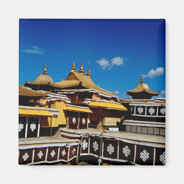 Asien, Tibet, Lhasa, Potala-palatset aka Rött Magnet (Framsidan)