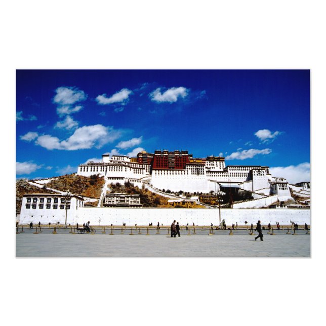 Asien, Tibet, Lhasa, Potala-palatset. UNECSO Fototryck (Framsidan)