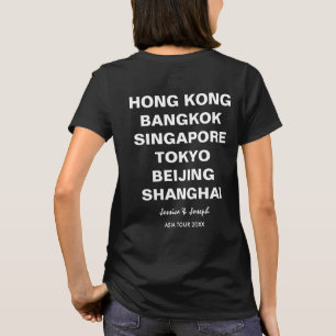 Asien turnerar Hong Kong, Beijing, Bangkok T Shirt