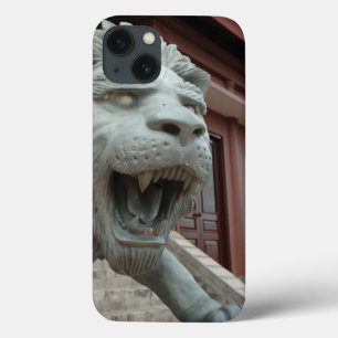 Asien, Vietnam. Lejonare skulptur vid Chau Doc