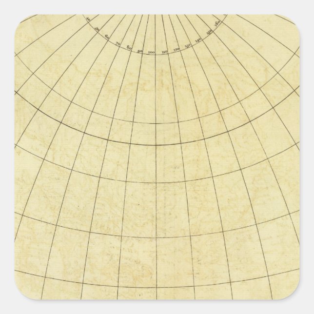 Asienöversikt Fyrkantigt Klistermärke (Framsida)