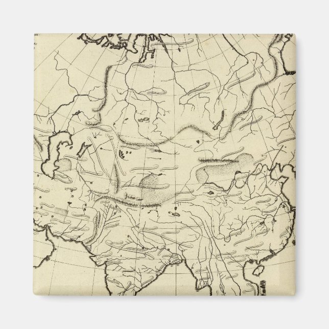 Asienöversikt karta magnet (Framsidan)