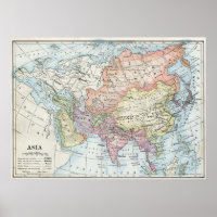 Asiens politiska Karta (1916)
