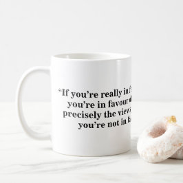 Åsiktsfrihetmugg - citationstecken 30 kaffemugg