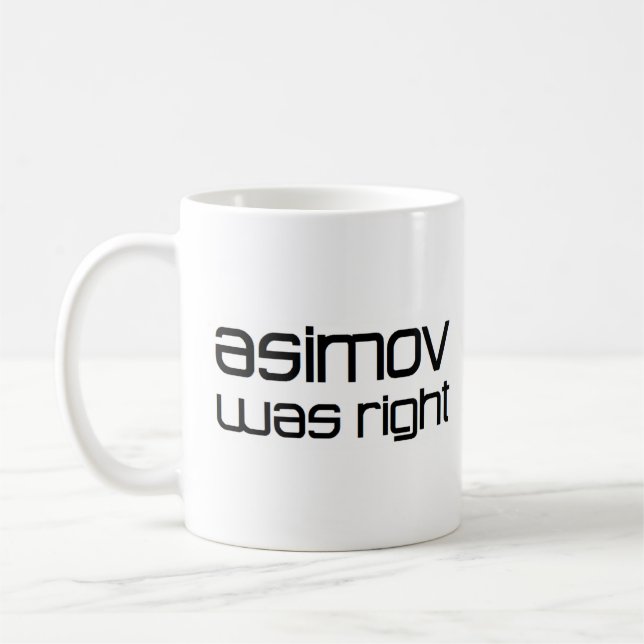asimov var höger kaffemugg (Vänster)