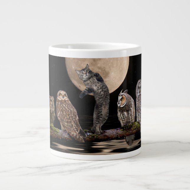 Asio dansar med ugglor jumbo mugg (Framsidan)