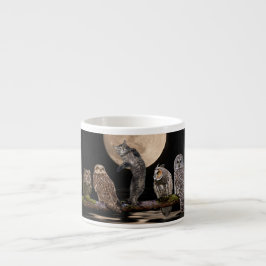 Asiodans med ugglorna espressomugg