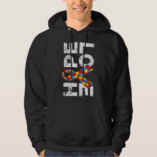 Åsismens medvetandegörande Pusle Ribbon Hope&amp K Hoodie