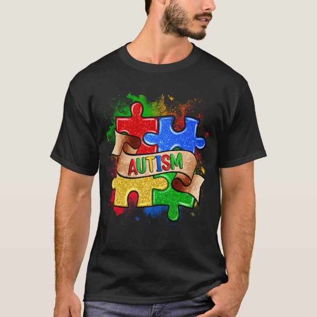 Åsismens medvetandegörande Pussel T-shirt (Framsida)