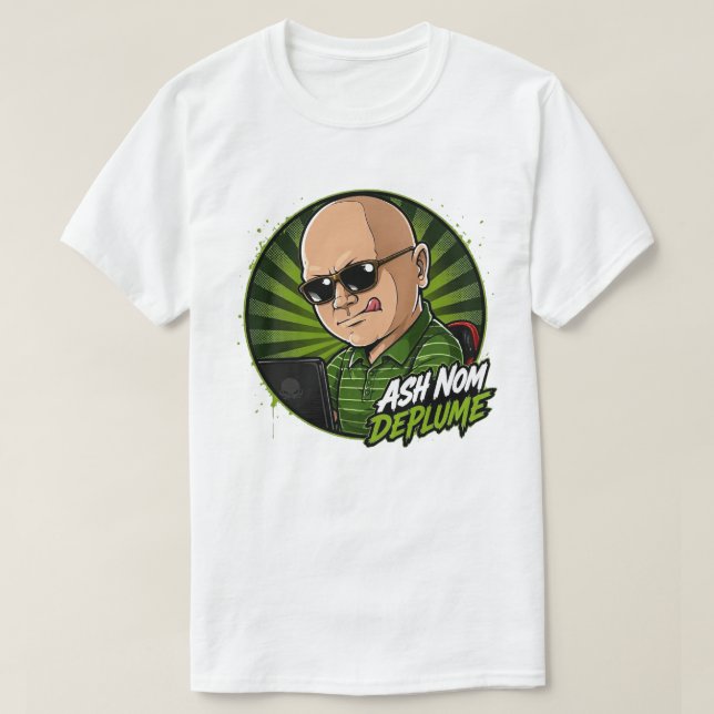 Ask Nom DePlume Basic T Shirt (Design framsida)