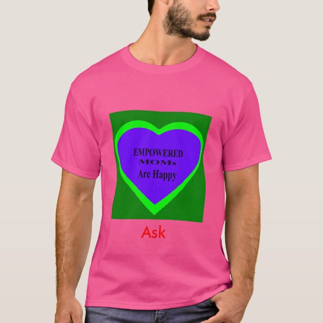 Ask TjGibney The MUSEUM Zazzle Template T Shirt (Framsida)