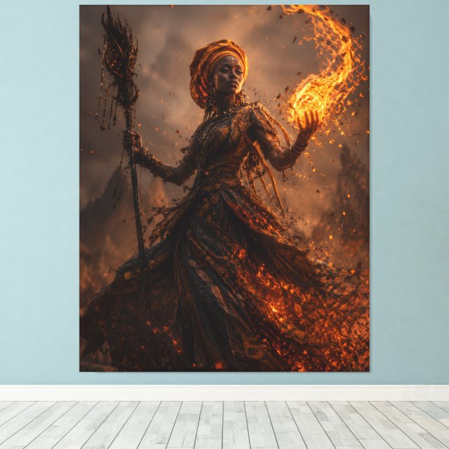 Aska av Zariyah Canvastryck (Insitu (trägolv))