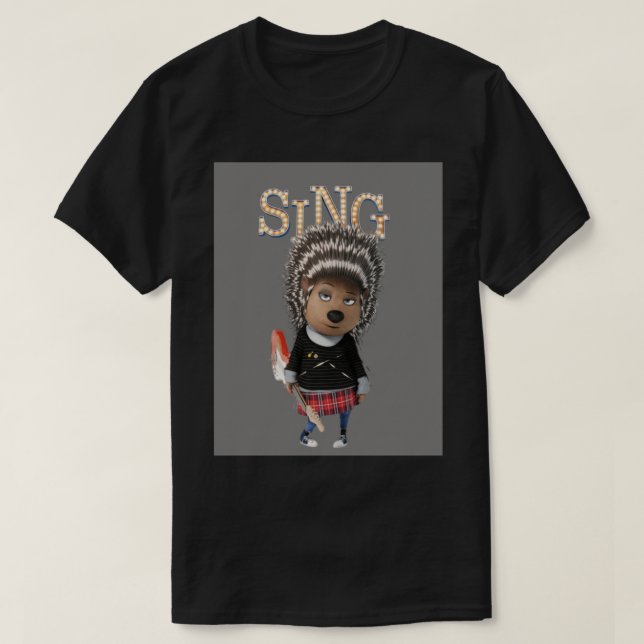 Aska från filmhälsningskort för SJUNGA T Shirt (Design framsida)