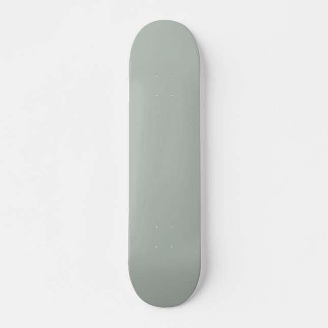 Aska grått (färg i fast form) mini skateboard bräda 18,5 cm (Framsida)