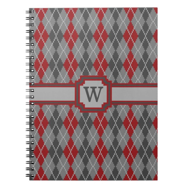 Aska och Glöd Argyle anteckningsbok (Framsidan)