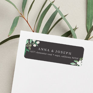 Aska Växthusets botaniska Returadress Etikett