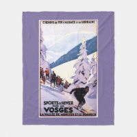 Åskådare som håller ögonen på skieren att poster