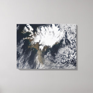 Askaen putsar från den Eyjafjallajokull vulkan, Canvastryck