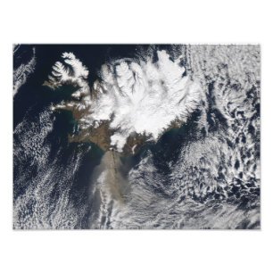 Askaen putsar från den Eyjafjallajokull vulkan, Fototryck