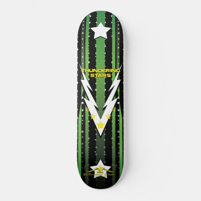 Åskande Stjärnor 1/6 Mini Skateboard Bräda 18,5 Cm (Framsida)