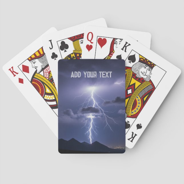 Åskblixtstorm Lekkort Flera spel Casinokort (Baksidan)