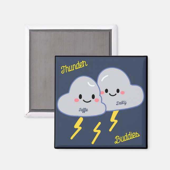 Åskbuddies anpassade magnet (Front/Back)