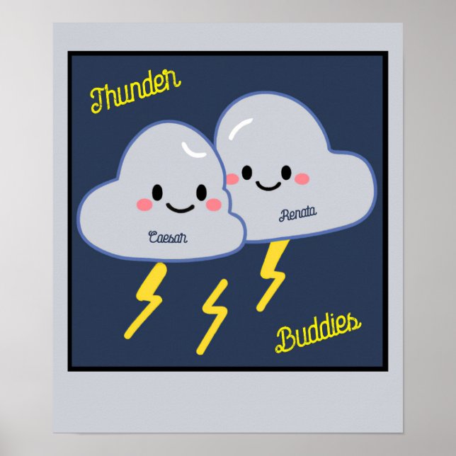 Åskbuddies anpassade poster (Framsidan)