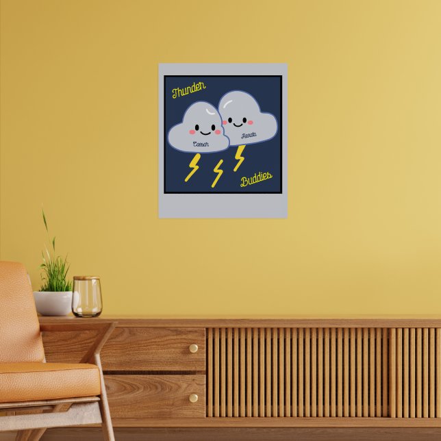 Åskbuddies anpassade poster (Vardagsrum 2)
