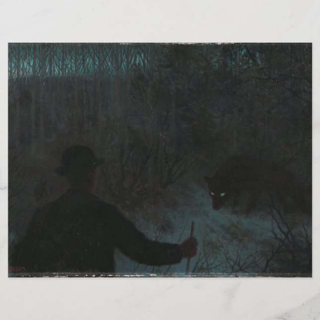 Askeladden och vargen Scrapbookpapper (Framsida)