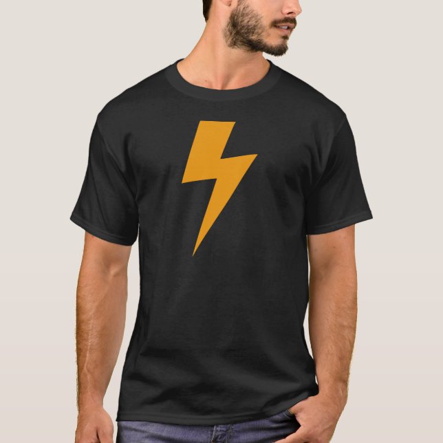 Åskenergi Gul Print T-shirt (Framsida)