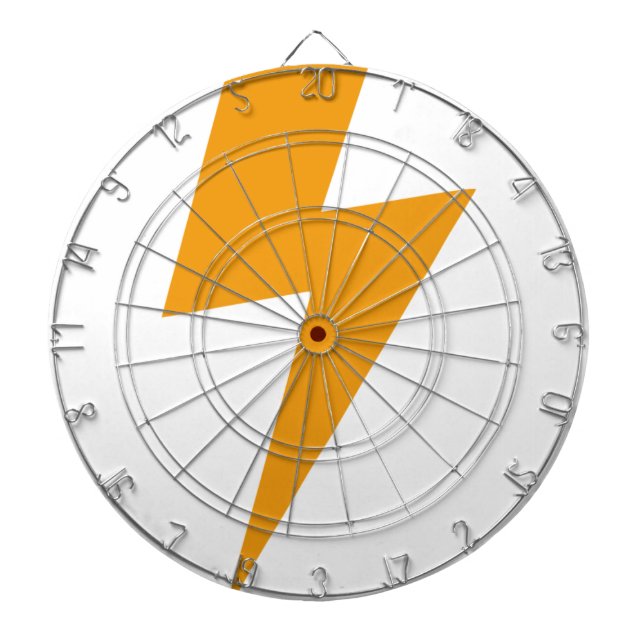 Åskenergi Gul Tryck Darttavla (Framsidan)