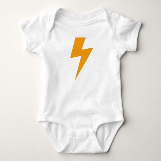 Åskenergi Gul Tryck T Shirt (Framsida)