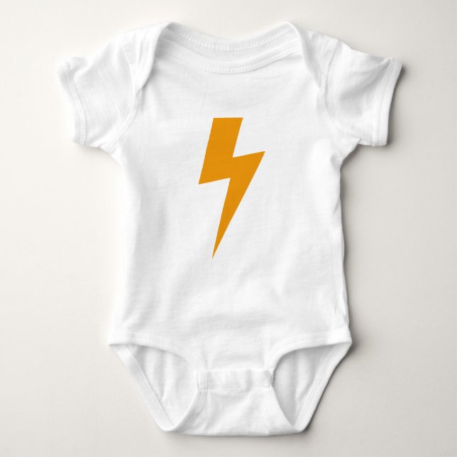 Åskenergi Gul Tryck T-shirt (Framsida)